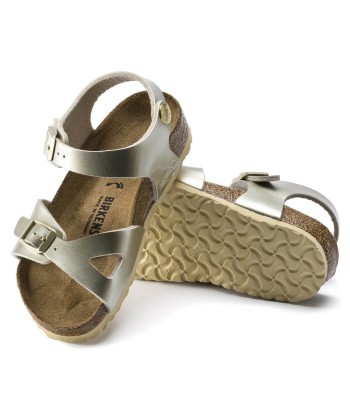 Birkenstock Rio Metallic Gold de pas cher