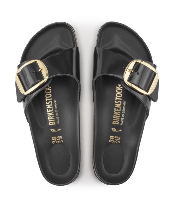 Birkenstock Madrid Big Buckle Black vente chaude votre 