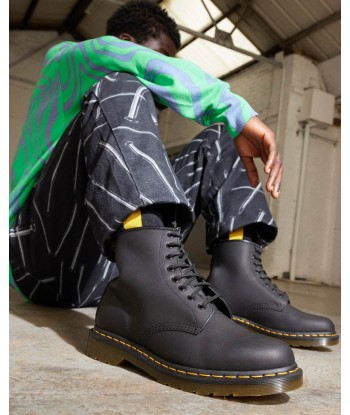 Dr. Martens Boots 1460 Greasy le des métaux précieux