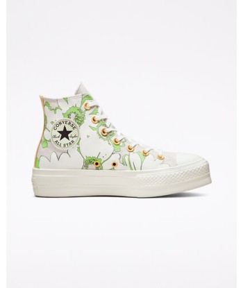 Converse Chuck Taylor Lift Hi Crafted Floral rembourrage situé sous