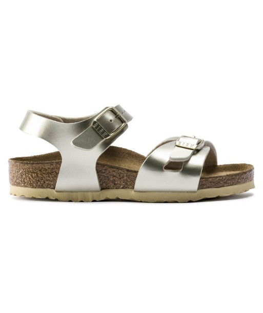 Birkenstock Rio Metallic Gold brillant des détails fins