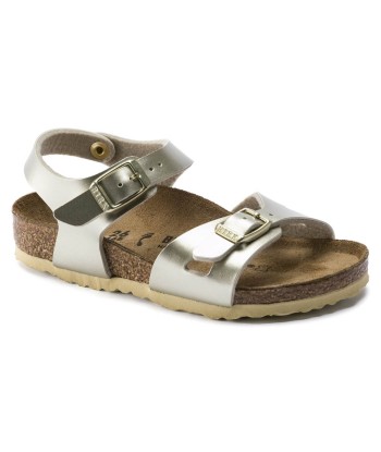 Birkenstock Rio Metallic Gold brillant des détails fins