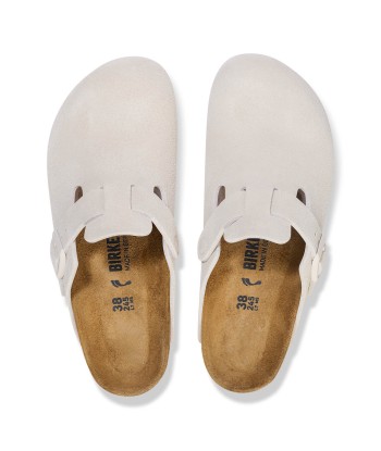 Birkenstock Boston Antique White de pas cher