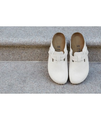 Birkenstock Boston Antique White de pas cher