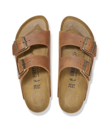 Birkenstock Arizona LEOI Cognac france