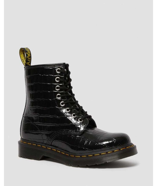 Dr. Martens Boots 1460 en cuir verni gaufré effet croco Par le système avancé 