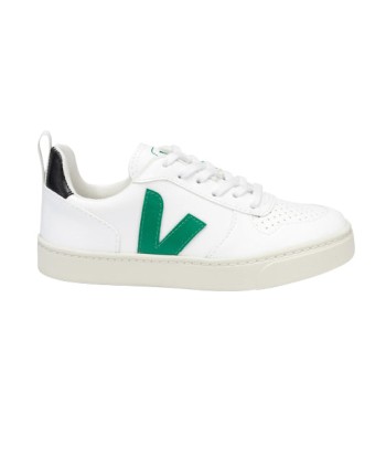 Veja V-10 Lace CWL White Emeraude Cadet en linge