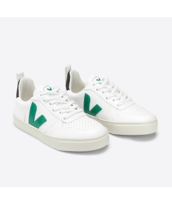 Veja V-10 Lace CWL White Emeraude Cadet en linge