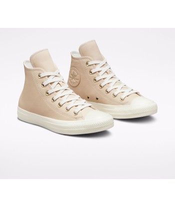 Converse Chuck Taylor All Star Hi Cuir en linge