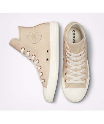 Converse Chuck Taylor All Star Hi Cuir en linge